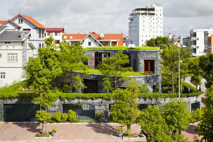 Casa eliptica6 - Casa eliptica organizata in jurul unei gradini