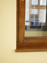 Detaliu fereastra din lemn stratificat - Ferestre din lemn
