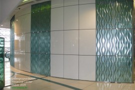 Panouri din tabla de otel emailat vitrifiat - Lucrare realizata - Financial centre - Panouri din