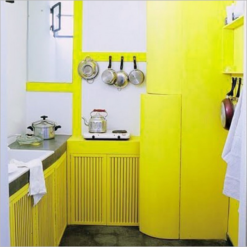 Foto via www.tophomeideas.com - Amenajari cu diverse nuante de galben, stiluri variate