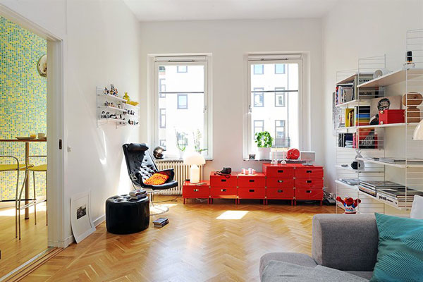 Un apartament multicolor, in Paris - Plin de culoare