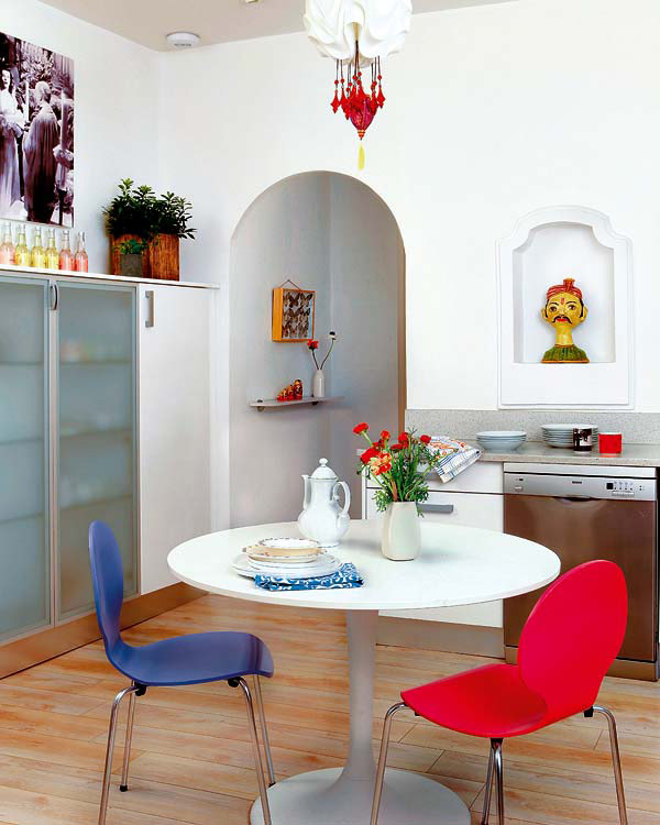Un apartament colorat, in Madrid - Culori luminoase, pentru un aspect ludic si boem
