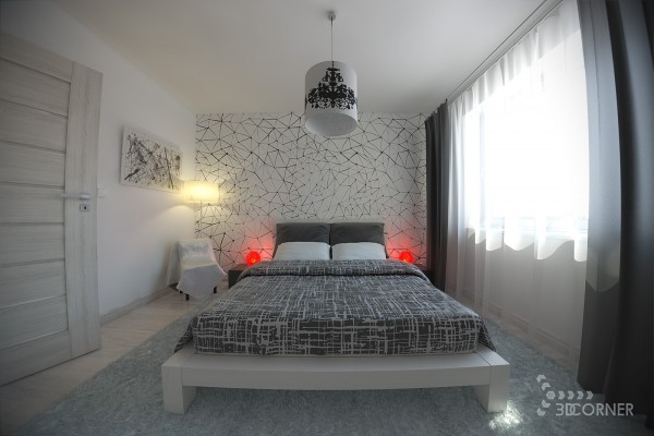 3DCorner - Zece idei de amenajare a unui dormitor, in culori neutre