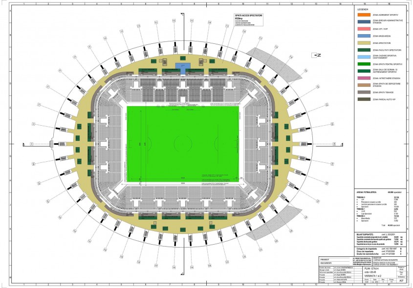 Proiectul viitorului stadion Ion Oblemenco din Craiova - planuri - Proiectul viitorului stadion Ion Oblemenco din