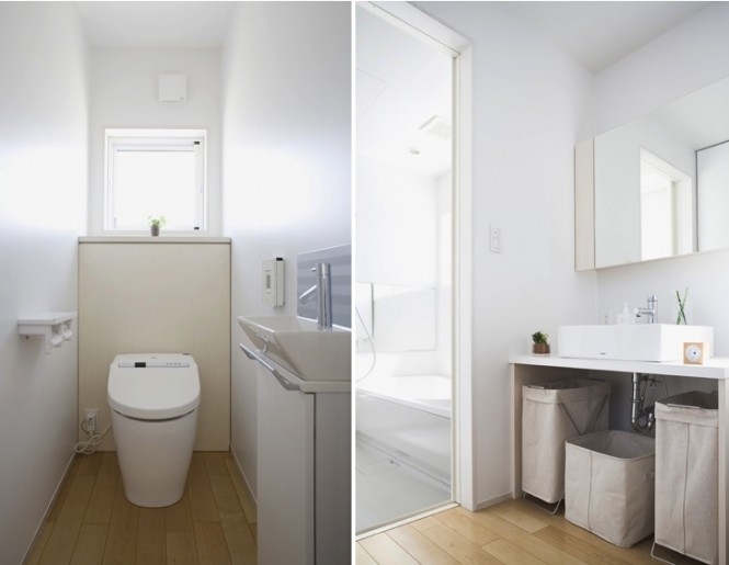 Strict necesar dar modern pana si la toaleta - Minimalism de afara pana la interior fara