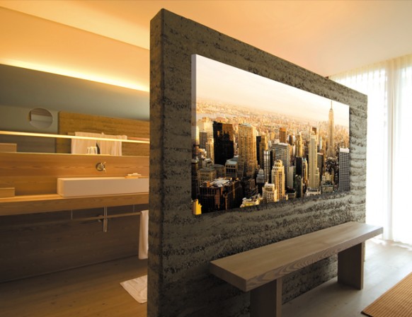 Un perete in amurg o imagine cu New York la apus - Stil contemporan pentru pereti