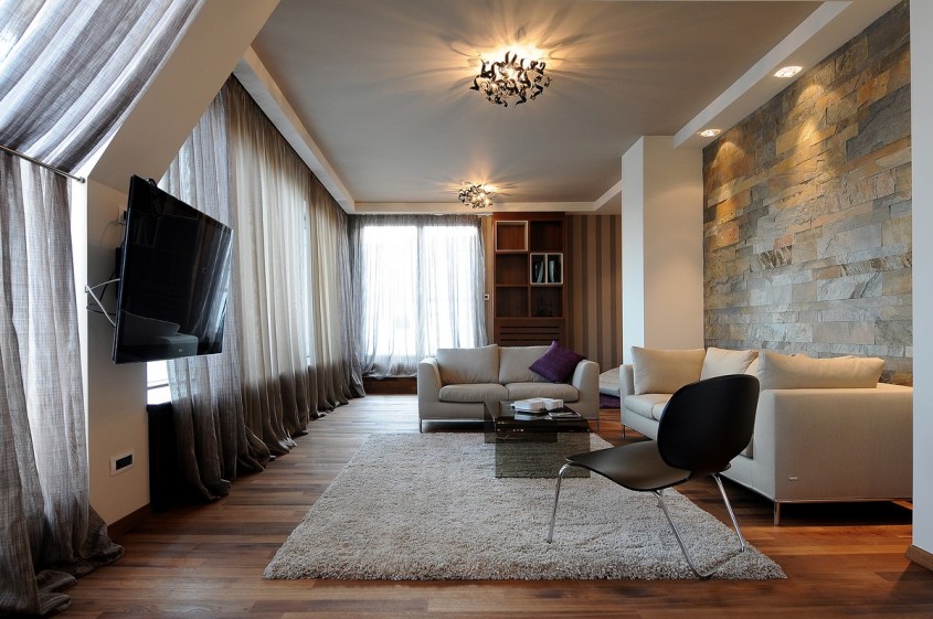 Apartament-in-Belgrad - Texturi si linii moderne, in Belgrad