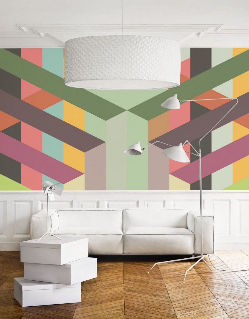 Pixers-Pastel-collection-7 - Modele picturi murale sau fototapet O serie de variante pentru un interior modern sau