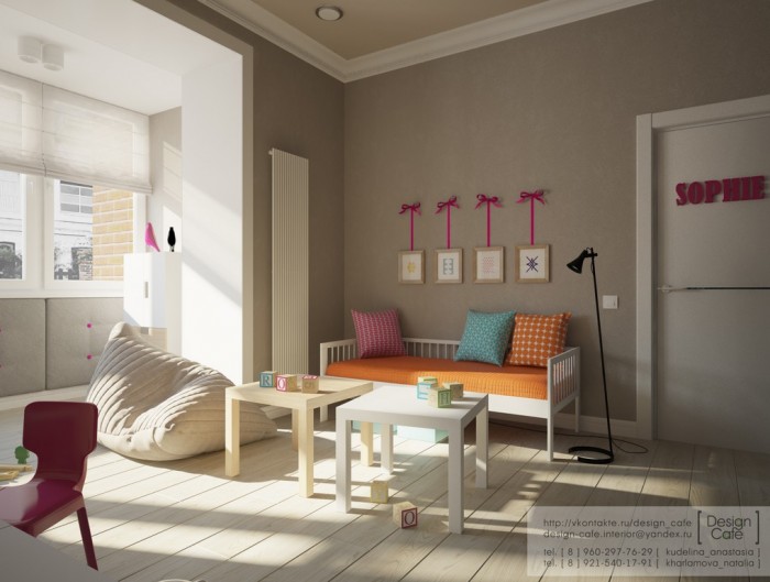 Un apartament tineresc pentru o familie cu copii - Un apartament tineresc pentru o familie cu