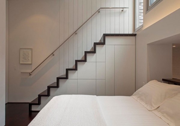 Protectia patului este asigurata print-o cuseta - Cum poate fi proiectat un apartament pe nivele. Manhattan