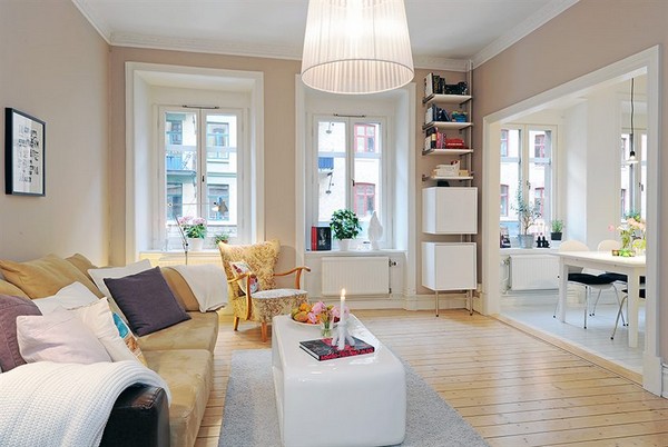 O masuta de cafea originala - Un apartament ideal pentru o familie perfecta confortabil practic si