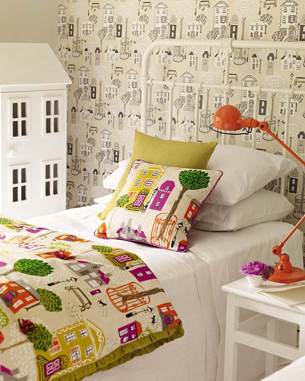 Camera copilului, cu imprimeuri atractive - Dormitoare cu decoruri de vara
