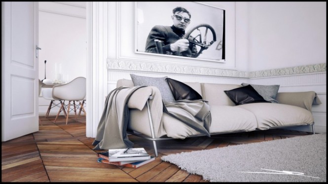 Atat de confortabil incat poti sa si dormi - Idei pentru un living room contemporan