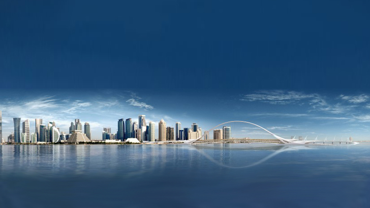 Un nou pod marca Santiago Calatrava propus pentru Doha Qatar - Un nou pod marca Santiago
