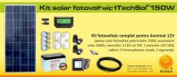 Kit (sistem) solar fotovoltaic ITechSol® 150W - KIT150WM12V