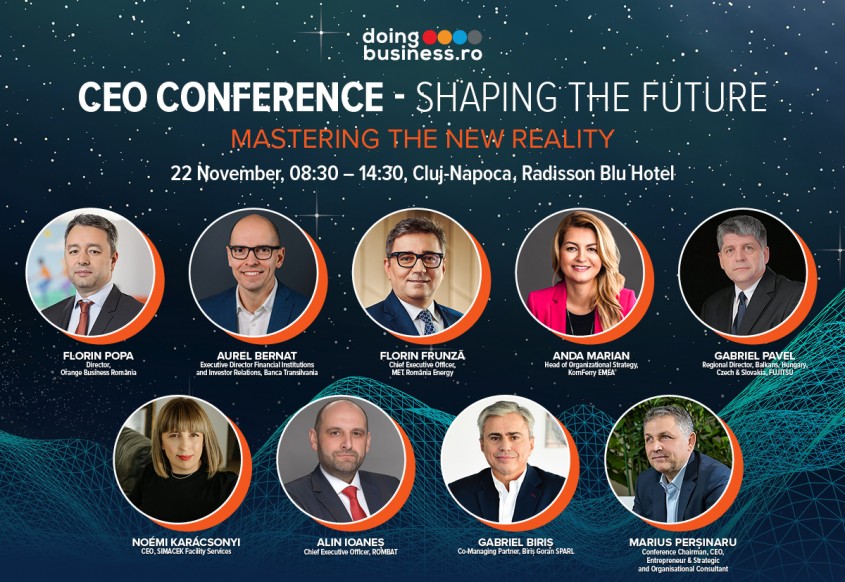 ”CEO Conference – Shaping the Future” are loc la Cluj-Napoca pe 22 noiembrie 