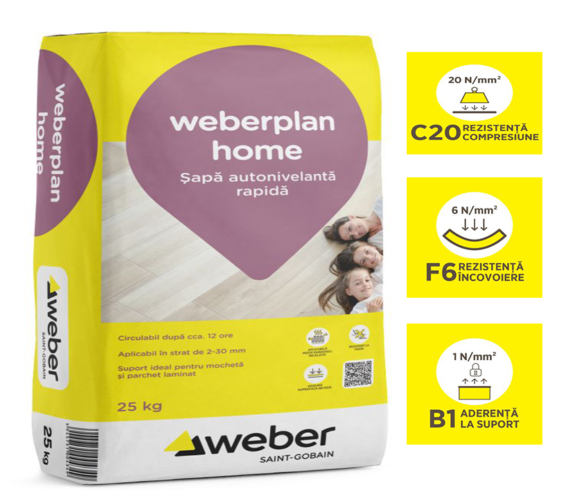 weberplan home – Șapă autonivelantă rapidă