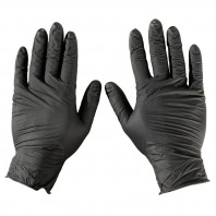 Manusi unica folosinta BLAXY nitril nepudrate non-medicale grosime 0 1mm 4 1 grame negru marimea XL