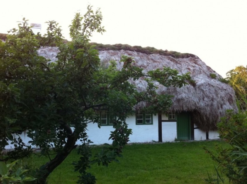O casă de poveste cu acoperiș din alge marine și tot ce trebuie pentru un trai