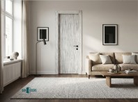 Usa interior din lemn compozit pe baza de pvc model Vintage &ndash; Design antichizat rezistent la