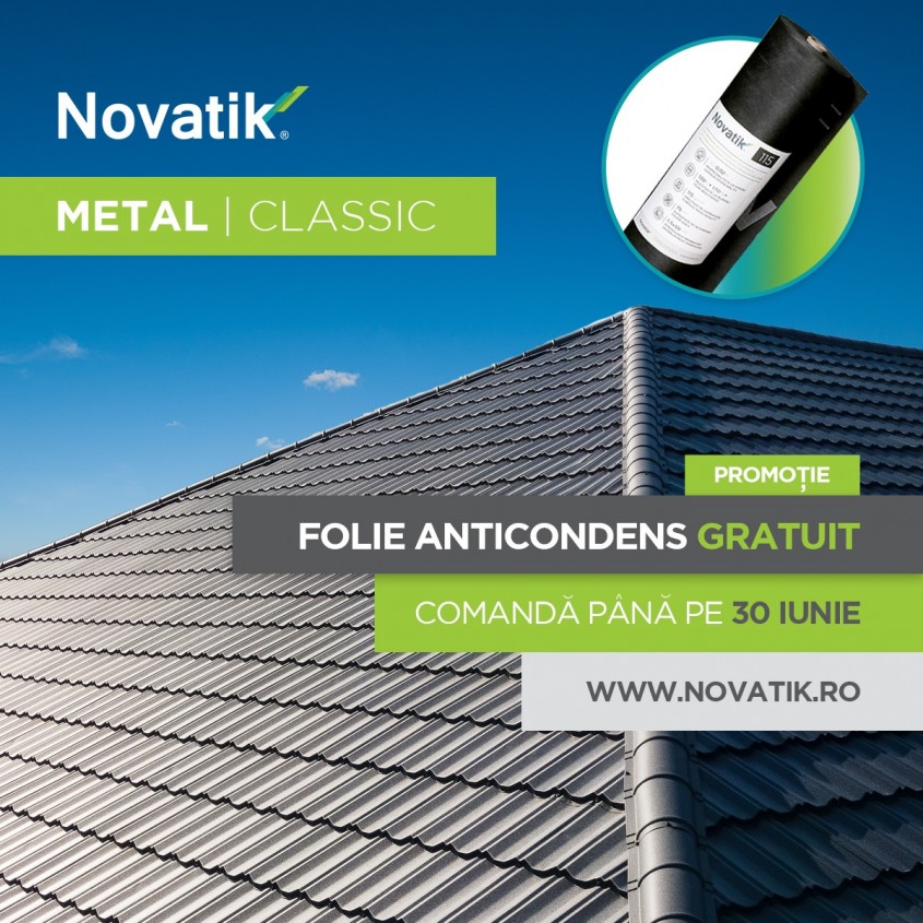 Descoperă promoția lunii iunie la acoperișurile metalice Novatik