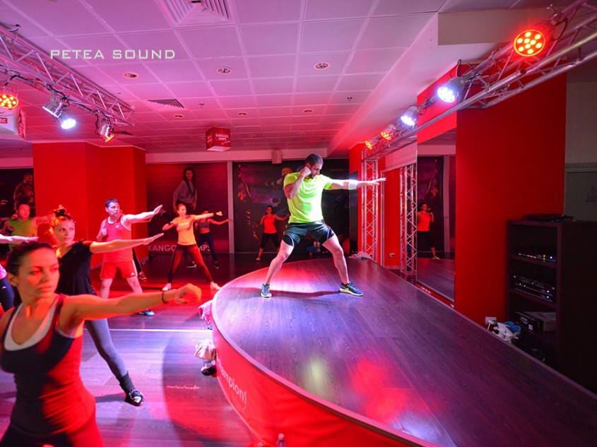 Sunet și lumini pentru sală fitness la EliteGym Galați - Proiect Petea Sound