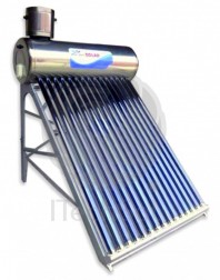 Kit solar nepresurizat compact cu boiler inox 200 litri si 20 tuburi vidate - ITechSol® ITS1800