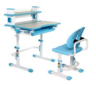 Set birou și scaun copii ergonomic, reglabil în înălțime ErgoK TOSCA Albastru