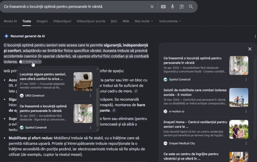 Cum utilizează Google AI Overview conținutul publicat în mediul editorial de construcții