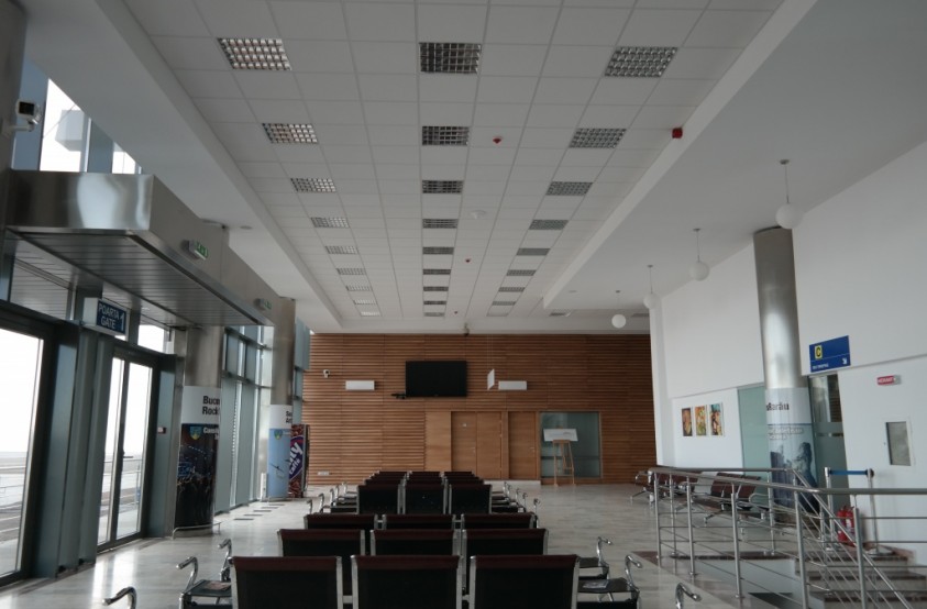 Interiorul aeroportului Stefan cel Mare  Suceava SAINT-GOBAIN RIGIPS