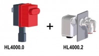 Sifon ingropat pentru 2 masini de spalat cu acces pentru curatare - HL4000 0 + HL4000