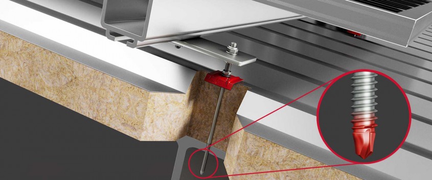 Fixarea sistemelor solare si fotovoltaice pe acoperisuri cu elemente EJOT&reg; din inox