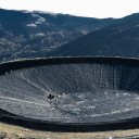 Lac artificial căptușit cu geomembrană pentru producerea zăpezii pe P&acirc;rtia Olimpică din Borșa