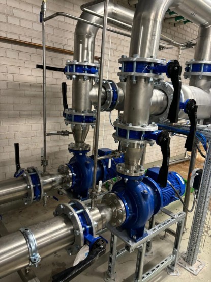 Instalare pompe de căldură și unități de răcire pentru centrala de utilități Suedia RAP Tronic Process