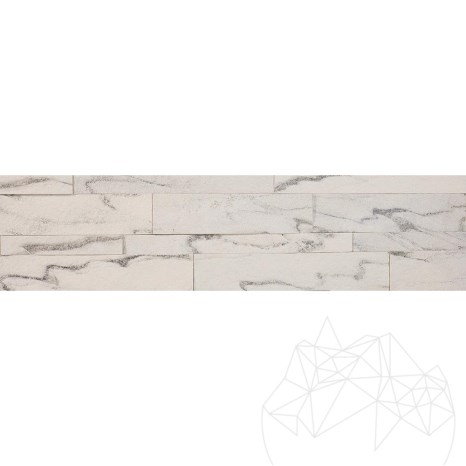 Panel Marmura Flexibila SKIN - Pearl White, 60 x 15 cm (cu 3M pe spate)
