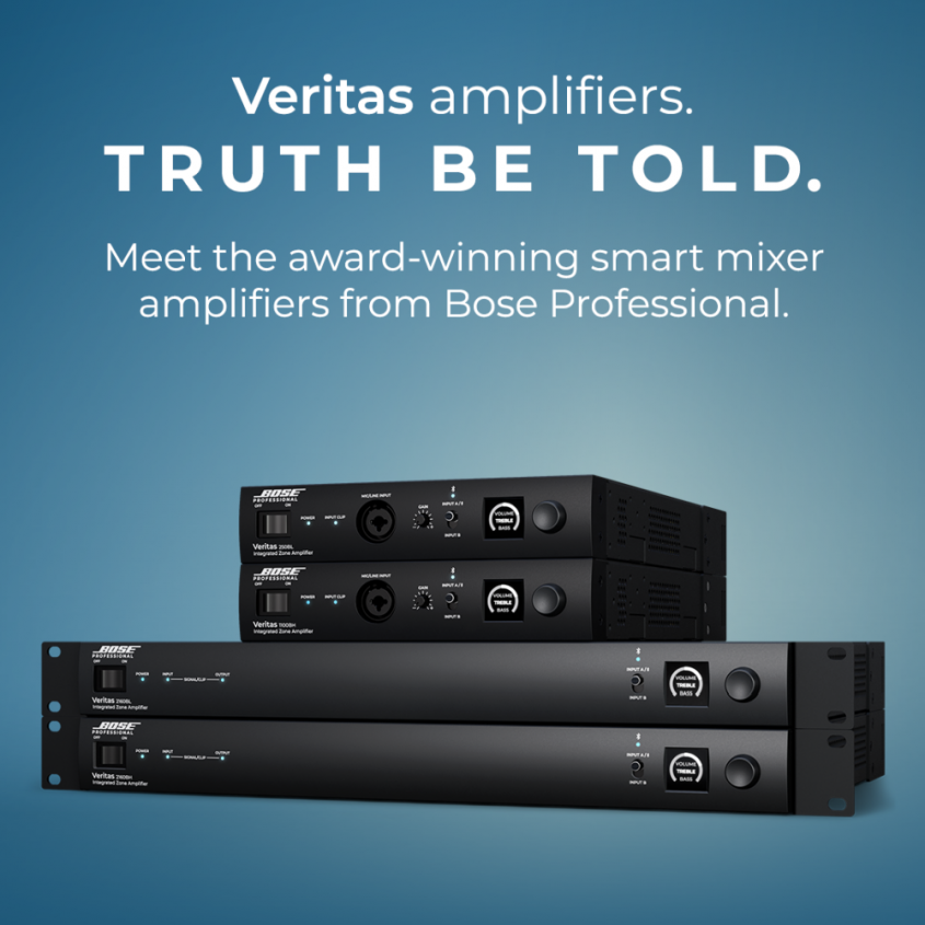 Sunet impecabil, soluții smart și ușor de implementat: Noile amplificatoare Bose Veritas