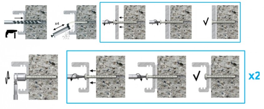 Noua ancoră șurub pentru beton R-LX-HF-ZF marca Rawlplug – Zink Flake – clasa anticorozivă C4