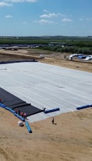 Sistem de etansare cu geosintetice la Celula 3 a Depozitului Ghizela cum se izoleaza 7 hectare
