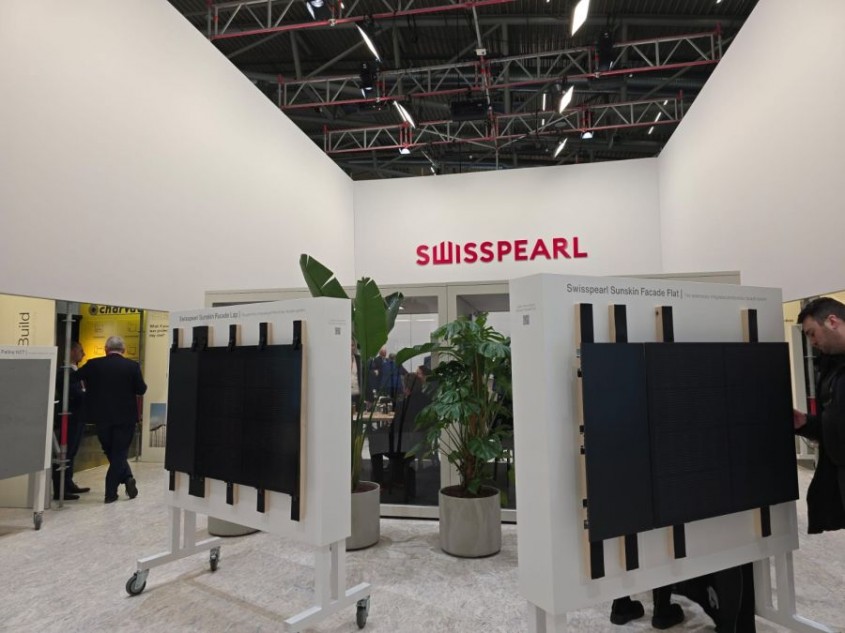 Stand SWISSPEARL @BAU 2025 | Producator de semifabricate din fibrociment destinate fatadelor ventilate, acoperisurilor si interioarelor 