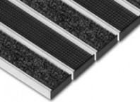 Stergator aluminiu Doormat  V 22 R1T1 Marathon / Prestige cu insertie cauciuc / textile