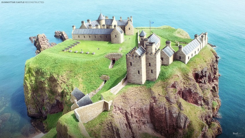 Cum arătau în vremurile de glorie 7 castele în ruină din Europa printre care şi Cetatea