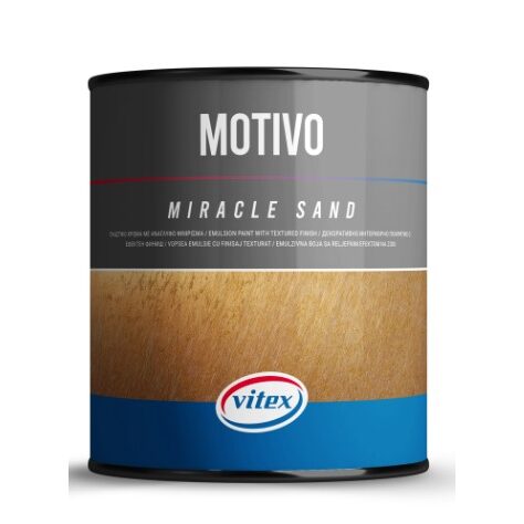 Vopsea pe bază de apă cu finisaj texturat VITEX Motivo Miracle Sand, Titanium 905ml.jpg
