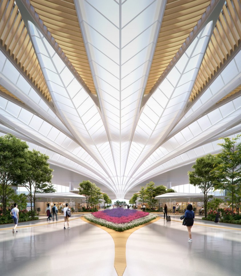 Când aeroportul este o atracție în sine: Un nou terminal spectaculos este construit în China