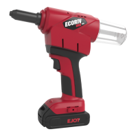 Unealtă de nituit cu baterie ECORIV&reg; ONE 16,0 V / 2,0 Ah