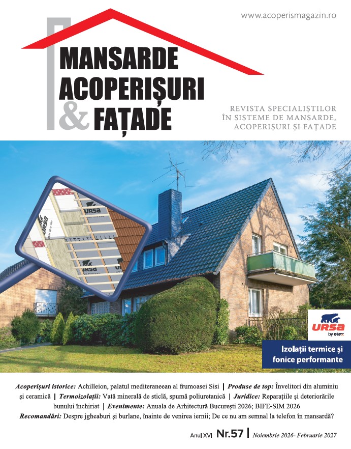 A apărut nr. 57 al Revistei Mansarde, Acoperișuri & Fațade