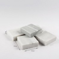Piatra Cubica Marmura Kavala Neslefuita 10 x 10 x 3cm - PC-2191