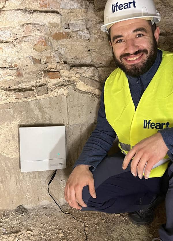 Dispozitiv Mursec Eco instalat la ARCUB &ndash; Hanul Gabroveni. Sursa