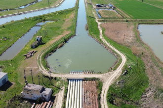 Reabilitarea infrastructurii principale de irigații din incinta Călmățui – Gropeni – Chiscani, județul Brăila