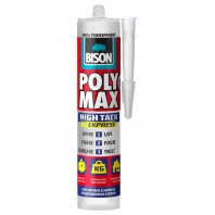 Adeziv și etanșeizant rapid BISON Poly Max High Tack Crystal Express, transparent, 300g - Cod: 428984