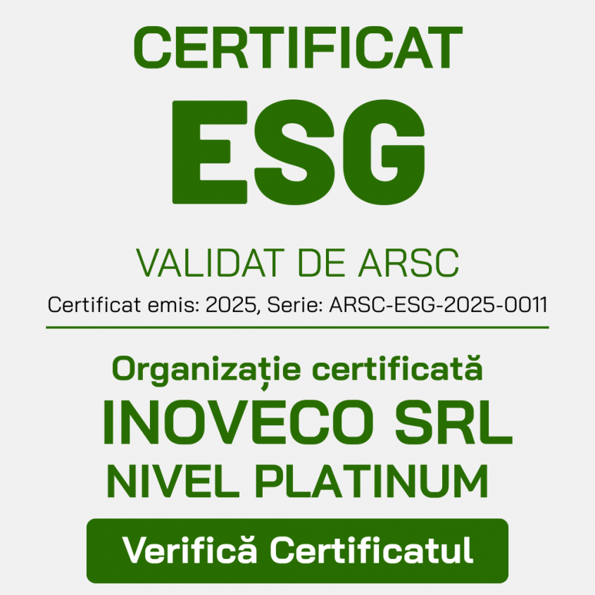 Inoveco este acum certificată ESG Platinum